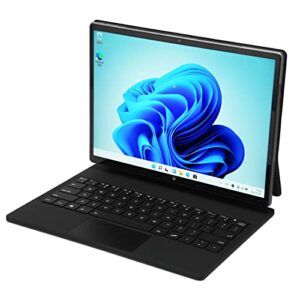 fannay tablet pc, 13 inch touch screen 2k ips display gaming tablet magnetic keyboard 2.0ghz cpu for office (us plug)