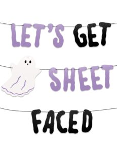 house of party halloween party decorations - halloween banner - ghost halloween decor - perfect indoor halloween party decor with halloween ghost - ideal for halloween party favors, and decorations!