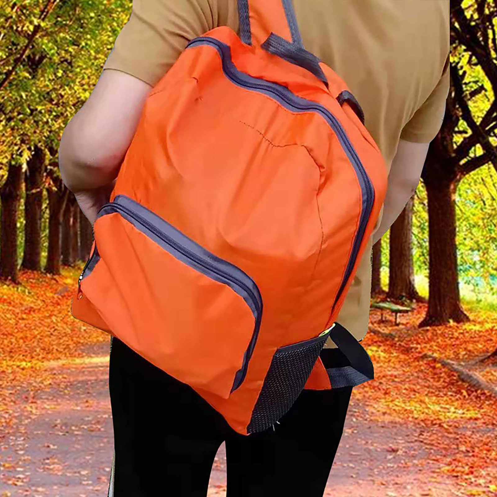 YJHKMR Lightweight Foldable Backpack Handy Packable Travel Hiking Daypack Waterproof Shoulder Bag for Women Men