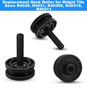 3Pcs Tile Saw Roller Assembly 305784005 305784001, Table Saw Parts Replacement Parts for Ryobi, Replacement Part Compatible with Ridgid DT180EVO for Ridgid 7" Tile Saw Roller R4030, R4031, R4030S