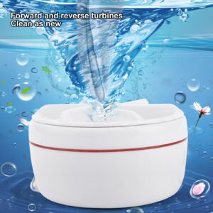 YESBAY Portable Washing Machine Travel Washing Machine Travel Washer Mini Washing Machine Rotating Turbine Suction Cup Laundry ABS Turbo Sink Washing Machine for Home, Business, Travel, College White