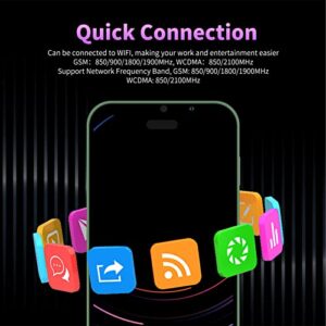 Vikye 6.1in Smart Phones 3G WiFi GPS Cell Phones for Men Women Adults 4GB 64GB 7000mah 800W 1600W 100‑240V US Plug (Green)