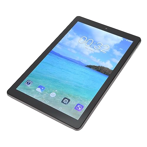 Acogedor 10.1 Inch Android Tablet, Octa Core Phone Tablets Support 4G Network and 5G WiFi, Front 5MP & Rear 8MP Camera, 6GB RAM, 128GB ROM, 6000mAh Battery (Grey)