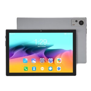 jectse 10.1 inch tablet, 8gb ram 128gb rom dual sim octa core tablet android tablet with 8mp 13mp dual camera, gaming tablet computer for kids (grey)