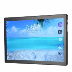 Vikye Android 10 Tablet, 10.1 Display, 8 Core CPU Processor, 6GB RAM 128GB ROM, 2.4G 5G WiFi 4G Network Calling FHD Tablet, Your Ideal Entertainment Center (Black)