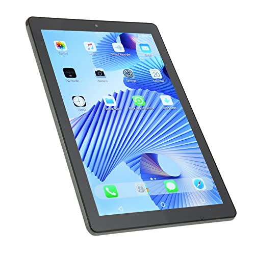 ANGGREK 10.1 Inch Tablet, Octa Core CPU, 4GB RAM 64GB ROM, Dual SIM, 5000mAh Battery, 3 Card Slot, 5G WiFi, Grey Tablet (US Plug)