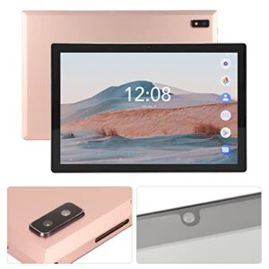 ANGGREK 10.1in HD Tablet, 3GB RAM, 64GB ROM, 8.0, 4G Dual SIM, Dual Standby, Pink, Dual Cameras, 100-240V (US Plug)