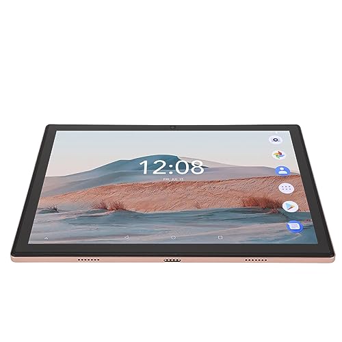 ANGGREK 10.1in HD Tablet, 3GB RAM, 64GB ROM, 8.0, 4G Dual SIM, Dual Standby, Pink, Dual Cameras, 100-240V (US Plug)