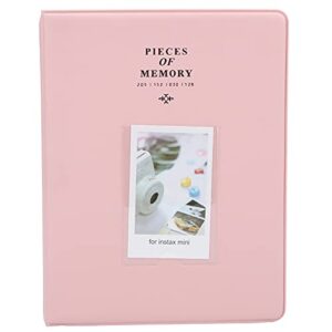 3in 128 Pockets Universal Photo Album Business Card Holder for Mini (Pink)