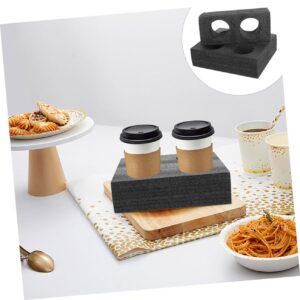 SWOOMEY 2Pcs Drink Cup Holder Drinks Coffee Mug Coffee Tray Beverages Cup Holder Tray Drink Holder for Delivery Takeout Cup Holders Drink Carrier Cup Tray Accessories Milk Tea Pearl Cotton