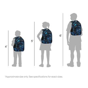 MYGOO Boys Vibrant School Backpack | Archibald Collection | 17" Tall 24L | Camo Blue