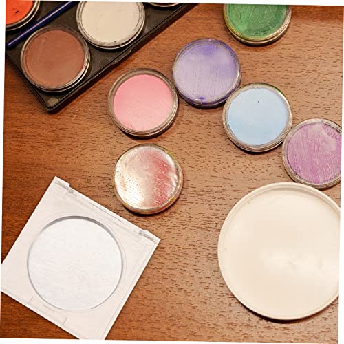 FRCOLOR 14pcs Transparent Blush Box Loose Powder Case Makeup Vial Makeup Eyeshadow Case Transparent Blush Organizer Empty Eyeshadow Containers Empty Blush Plastic Travel Filling Powder Box