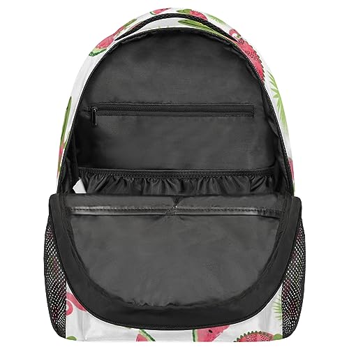 Watermelon Chameleon Travel Laptop Backpacks Lightweight Travel Hiking Camping Casual Daypack Backpack for Men Women Adults