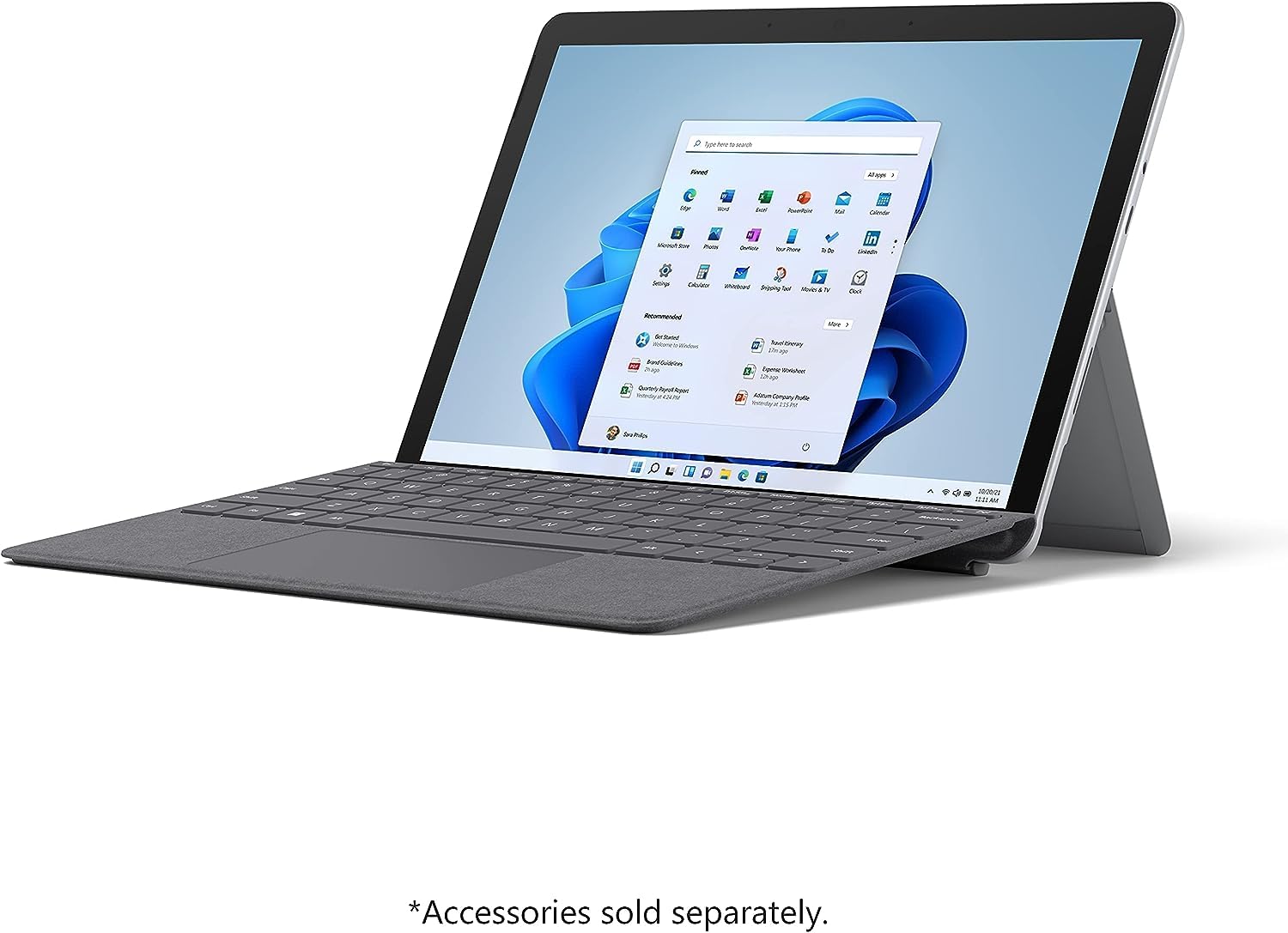 Microsoft Surface Go 3 10" Pixelsense Touchscreen Laptop Tablet, I3-10100Y, 8GB RAM, 128GB SSD, Intel UHD Graphics 615 with Dual-Core 10-Point Multi-Touch Windows 10 Pro, 8W6-00009 (Renewed)