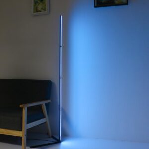 YQL RGB Corner Floor lamp 72'' Work with Alexa LED Smart RGB Lamp Gaming Light bar Music sync Color Changing Ambient Mood Lighting for Bedroom Living Room Pack 1