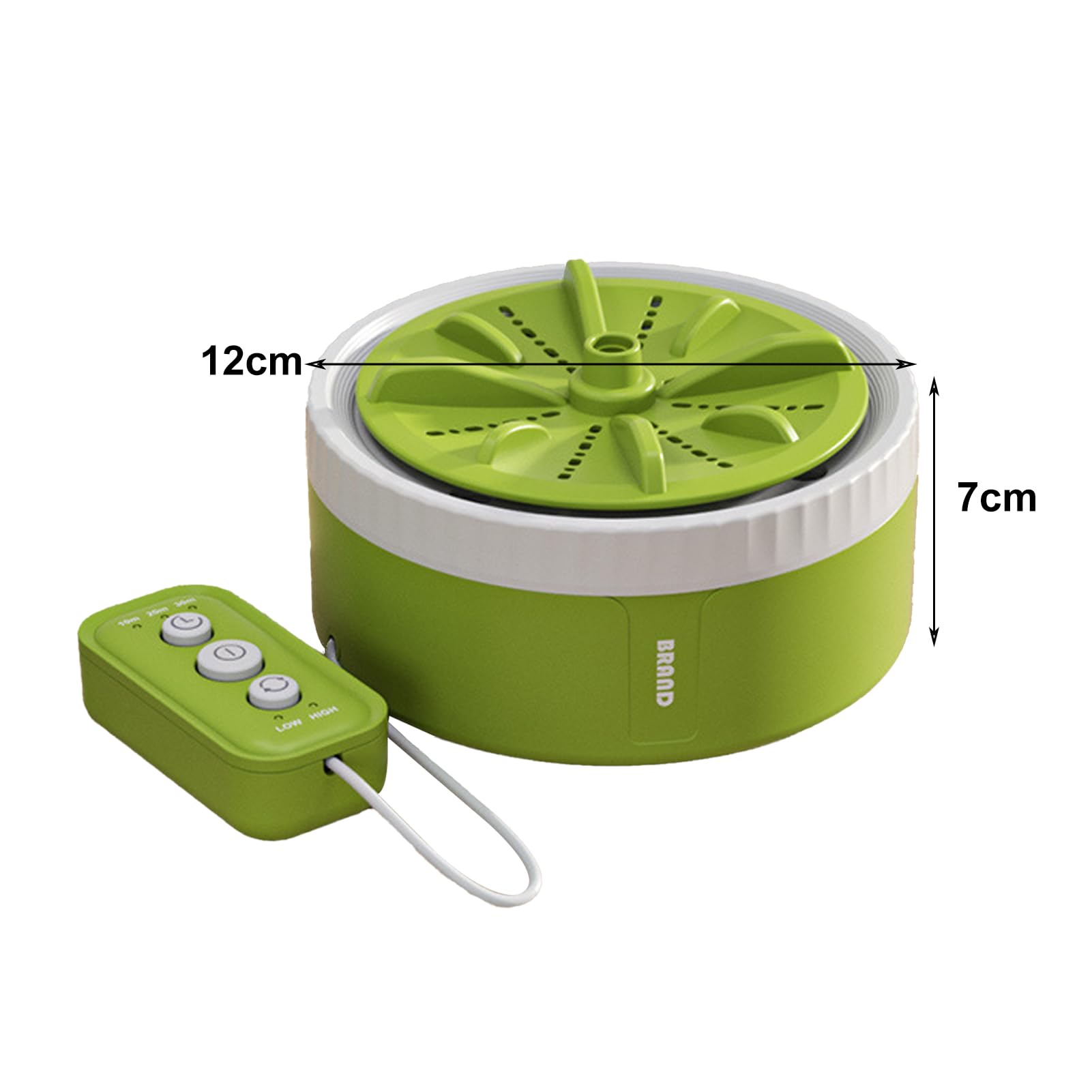 Fairnull Portable Mini Washing Machine, USB Powered Small Turbo Washing Machine and Dishwasher, Suitable for Travel,Business Trip, Home, Fruit Cleaning and Dish Washing (Green)