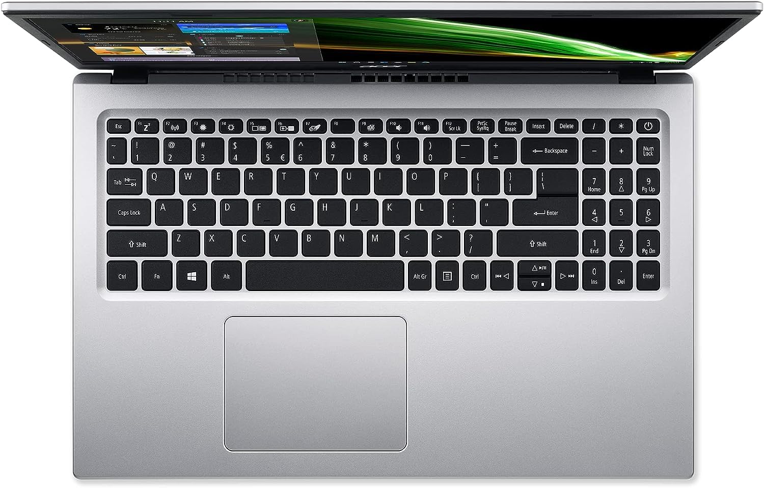 Acer Aspire Slim Laptop for Business Student, 15.6'' FHD Display, Intel Celeron N Series Processor, 12GB RAM 256GB SSD, WiFi, Webcam, RJ-45, USB Type-A&C, Windows 11, 1-Year Microsoft 365 +Mousepad