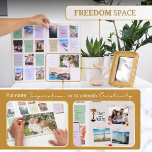 Vision Board Kit - Premade Dream Board with Manifestation Pictures Supplies, Goal Collage Book for Wall, Complete Mood Boards Kits, Law of Attraction Journal Planner Affirmation Cards for Women Adults