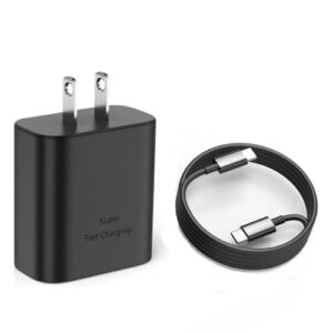 45w super fast charger,type c fast charging usb c android phone charger with 5ft cable for samsung galaxy s24 s23 s21 s20 ultra/note/fold/flip/a54/a73/a74/galaxy tab/ipad/iphone15/rapida cargador