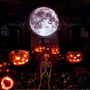 light up halloween backdrop halloween photo cemetery backdrops scary party decorations supplies for photography horror photo booth props background 6.5ft x 5ft