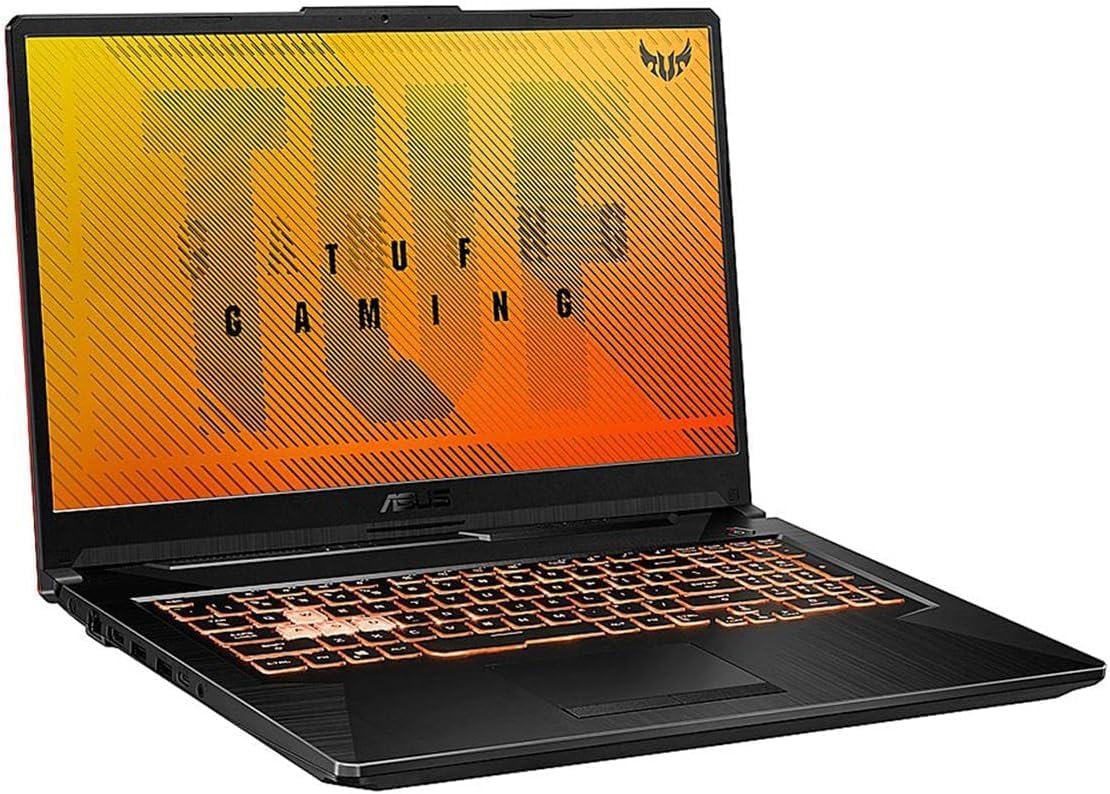 asus TUF Gaming A17 Gaming Laptop, 17.3" FHD 144Hz IPS, AMD Ryzen 5 4600H,16GB DDR4 RAM, 1TB PCIe SSD, NVIDIA GeForce GTX 1650, RGB Backlit Keyboard, Windows 11, Bonfire Black