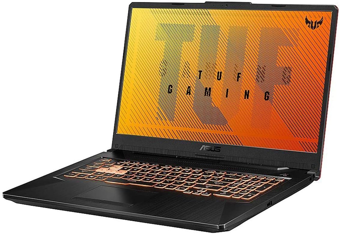 asus TUF Gaming A17 Gaming Laptop, 17.3" FHD 144Hz IPS, AMD Ryzen 5 4600H,16GB DDR4 RAM, 1TB PCIe SSD, NVIDIA GeForce GTX 1650, RGB Backlit Keyboard, Windows 11, Bonfire Black