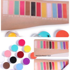 LYSdefeu Waterproof Orange Matte Gel Eyeliner & Eyebrow Pen, 12 Color Options, Creamy Texture, Long Lasting, Safe Ingredients