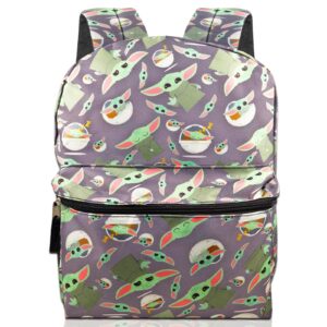 Star Wars Backpack for Boys, Kids - Bundle with 16" Baby Yoda School Backpack, Star Wars Stickers, and More | Mandalorian School Supplies