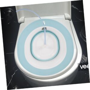 Butt Basin Postpartum Bath soak Female Sitz Bath tub Soaking tub Convenient Sitz Bath Sitz Bath Bowl Postpartum Toilet Bath Care Bathroom Basin TPR Pregnant Woman