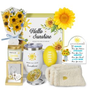 birthday gifts for women, sunflower gifts sending sunshine, get well soon gifts basket inspirational gift for women, christmas gifts for her sister mom best friend, unique gifts for thinking of you