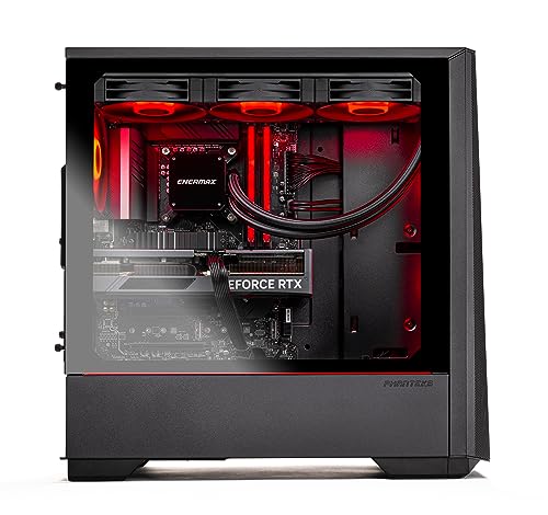 Skytech Gaming Eclipse Lite Gaming PC Desktop – AMD Ryzen 7 7800X3D 4.2 GHz, NVIDIA RTX 4070 Ti, 1TB NVME Gen4 SSD, 32GB DDR5 RAM RGB, 850W Gold PSU, 360mm AIO, 11AC Wi-Fi, Windows 11 Home 64-bit