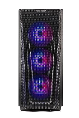 Skytech Gaming Eclipse Lite Gaming PC Desktop – AMD Ryzen 7 7800X3D 4.2 GHz, NVIDIA RTX 4070 Ti, 1TB NVME Gen4 SSD, 32GB DDR5 RAM RGB, 850W Gold PSU, 360mm AIO, 11AC Wi-Fi, Windows 11 Home 64-bit