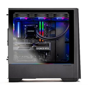 Skytech Gaming Eclipse Lite Gaming PC Desktop – AMD Ryzen 7 7800X3D 4.2 GHz, NVIDIA RTX 4070 Ti, 1TB NVME Gen4 SSD, 32GB DDR5 RAM RGB, 850W Gold PSU, 360mm AIO, 11AC Wi-Fi, Windows 11 Home 64-bit