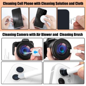 Laptop Phone Screen Cleaner Kit, Computer Keyboard Brush Cleaning Spray for iPhone AirPods MacBook iPad, 20-in-1 Electronic Device Clean Tool for Camera PC Monitor Earbud TV Tablet Car Screens