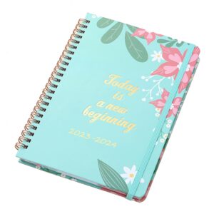 2023-2024 Planner - Planner Weekly and Monthly, 2 Year Monthly Planner with Monthly Tabs, 2023-2024 Calendar Planner with Twin-Wire Binding, Premium Paper, Flexible Cover, Check Box (Mint green)