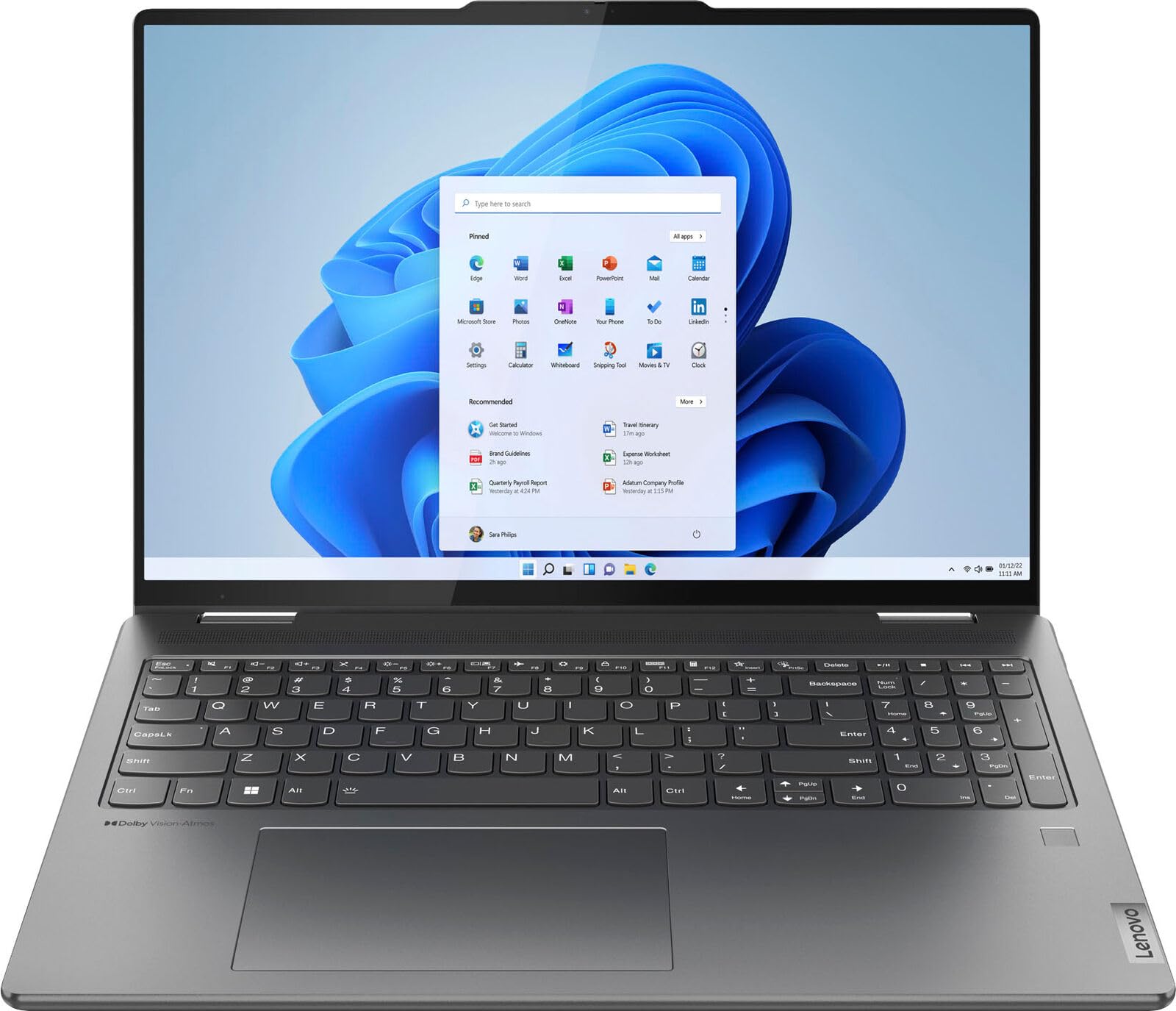 Lenovo Yoga 7i 16 2-in-1 Laptop | 16" WUXGA IPS Multi-Touch (300 nits) | 13th Gen Intel 10-Core i7-1355U | 16GB DDR5 512GB SSD | Backlit Fingerprint Thunderbolt HDMI Win11Pro Gray + HDMI Cable