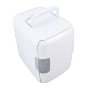 Portable Mini Fridge, 4 Liter Mini Car Fridge, Detachable Mini Storage Fridge, for Breast Milk, Fruits, Drinks, Skin Care Products(White)