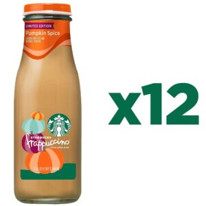 Starbucks Frappuccino, Coffee Drink, Pumpkin Spice, 13.7 fl oz Bottles (12 Pack), Iced Coffee