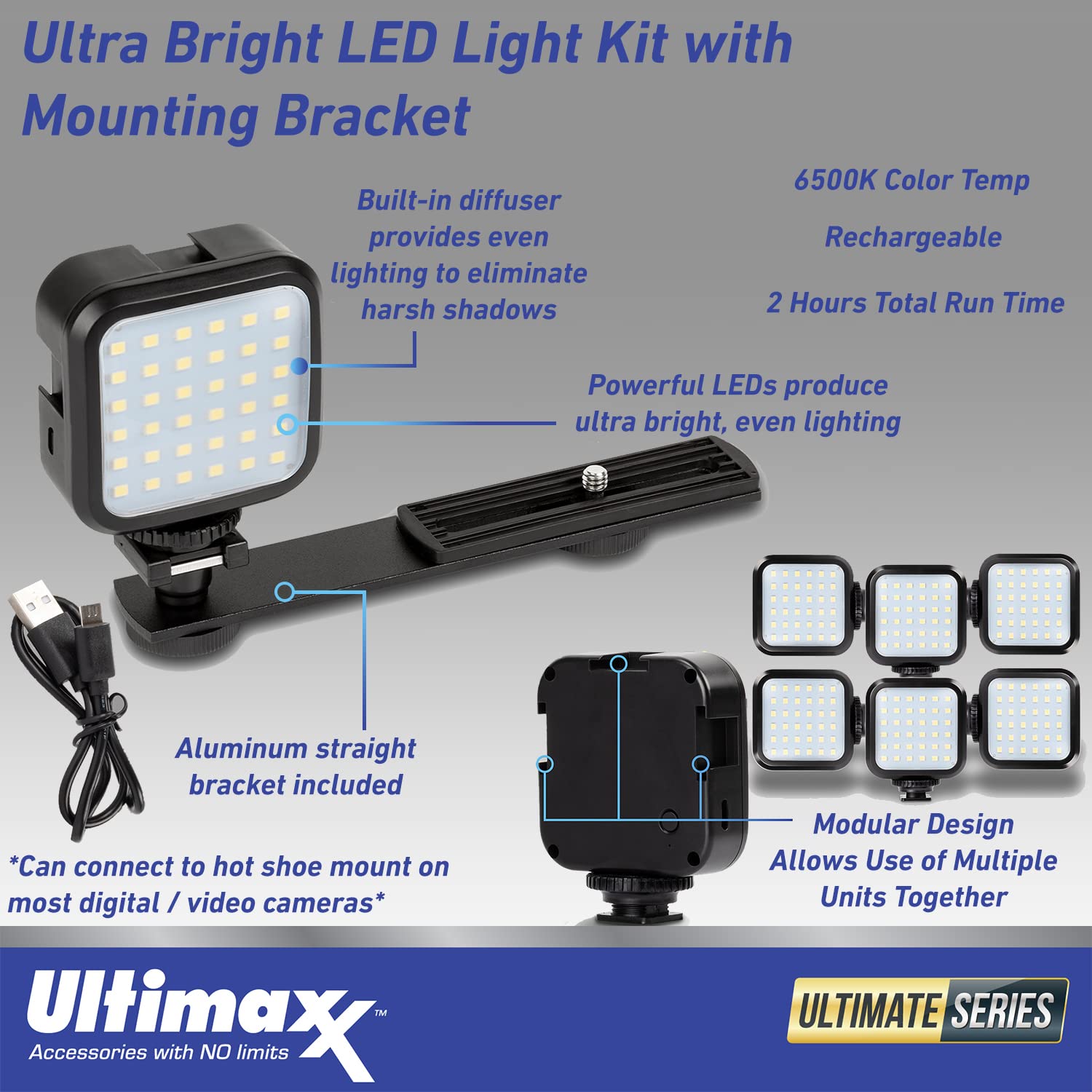 Ultimaxx Advanced FUJIFILM INSTAX MINI EVO Hybrid Instant Camera Bundle (Brown): 64GB Extreme microSD Memory Card, Mini Tripod, Ultra-Bright LED Light Kit, Point-and-Shoot Case &Much More(15pc Bundle)