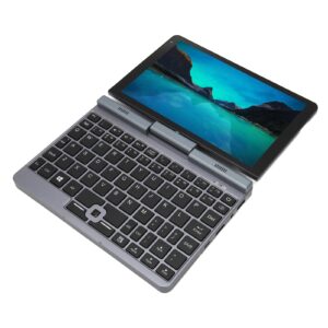 VBESTLIFE Portable Laptop, 8 inch Android Netbook, Mini Laptop PC Full Keyboard for Windows 10 11, 1.9MP Camera HD, 7.2x7.2mm Optical Finger Navigation, 180° Flip, Touch Screen, Stylus