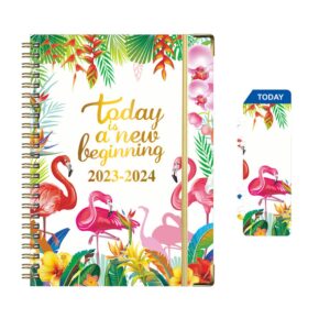 2023-2024 planner - weekly & monthly planner with monthly tabs, july 2023 to june 2024daily planner yearly agenda calendar organizer, hardcover elastic closure (bird01)