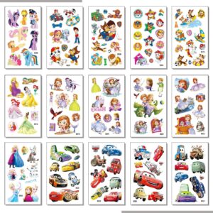 60 Sheets Temporary Tattoo fake tattoos Cute pattern stickers markers for Kids Toddlers Children Boys Girls