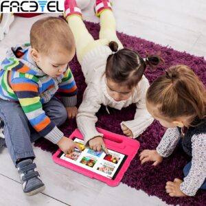 FACETEL Kids Tablet 8 inch Android 13 Tablet for Kids 7GB RAM 64GB ROM TF 512GB Parental Control, Puzzle Game, Bluetooth 5.0, Education, Dual Camera, Toddler Tablet for Christmas Birthday Gifts