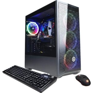 cyberpowerpc gamer xtreme gaming desktop computer, intel core i5-13400f 2.5ghz, 16gb ram, 2tb ssd, nvidia geforce rtx 4060 8gb, windows 11 home, black