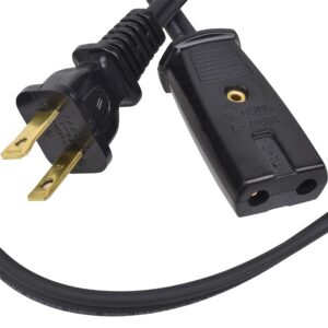6ft power cord for coffee maker suitable for west bend coffee urn 58002 58036 – new electric cord 2 pin - coffee pot electric cord replacement part crockpot wire