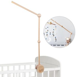 baby crib mobile arm - 30 inch wooden mobile arm for crib mobile hanger for crib baby girl nursery decor (arm-01)