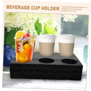 Anneome Milk Tea Cup Holder Coffee Mugs to Go Coffee Holder Milk Tea Carrier Tv Room Drink Tray Takeout Cup Holder Drink Holder Drinks Couch Epe Disposable Takeaway Cup re-usable