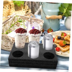 Anneome Milk Tea Cup Holder Coffee Mugs to Go Coffee Holder Milk Tea Carrier Tv Room Drink Tray Takeout Cup Holder Drink Holder Drinks Couch Epe Disposable Takeaway Cup re-usable