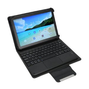 tablet pc, 5g wifi 2 in 1 10.1 inch tablet 6gb ram 128gb rom with keyboard for android 12 for home (us plug)