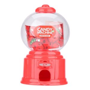 alomejor candy machine small portable candy dispenser mini abs machine candy twisting machine money bank (red)